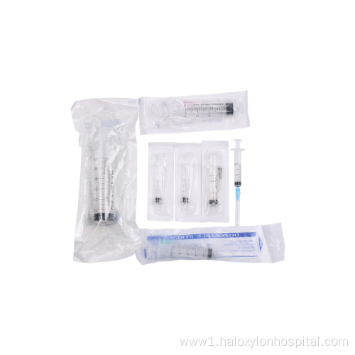 3-part Sterile syringe self-destructive safety syringe